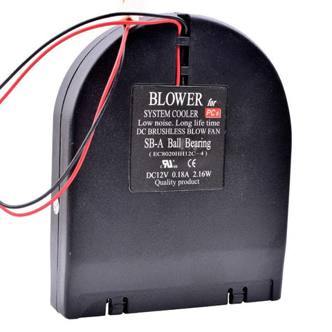 EC8020HH12C-4 11x9x2cm DC12V 0.18A 2.16W DIY retrofit cooling side blower fan