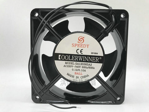 SPEEDY SA1238SA2 AC220V-240V 0.12/0.10A12038 12CM 120mm cabinet cooling fan