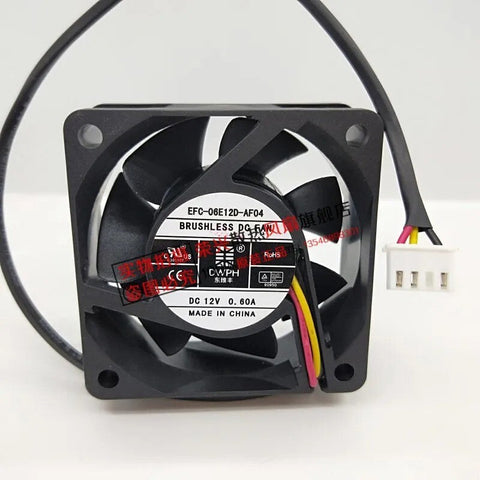 EFC-06E12D 12V 0.60A 60*25mm inverter uninterruptible power supply chassis fan