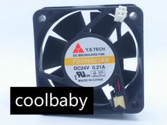 2pcs Y.S.TECH FD246025EB 6025 60mm DC 24V 0.21A power inverter axial cooling fan