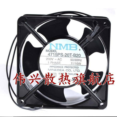 NMB Fan 4715PS-20T-B20 AC 200V 12cm 12038 2 wire cooling fan