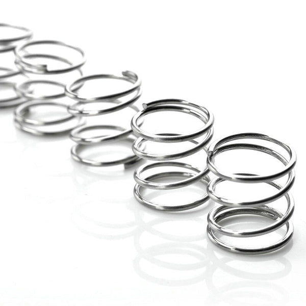 1.0mm WD 10mm OD Stainless Steel Compression Spring Compressed Pressure Springs