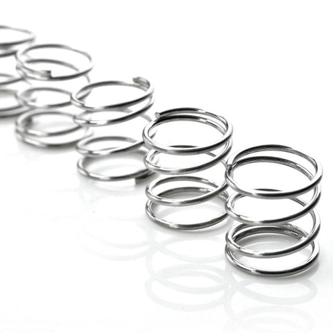 1.0mm WD 10mm OD Stainless Steel Compression Spring Compressed Pressure Springs