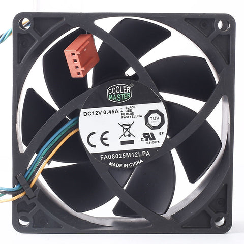 FA08025M12LPA 8CM 80*80*25MM 0.45A DC 12V 4-lines cooling fan