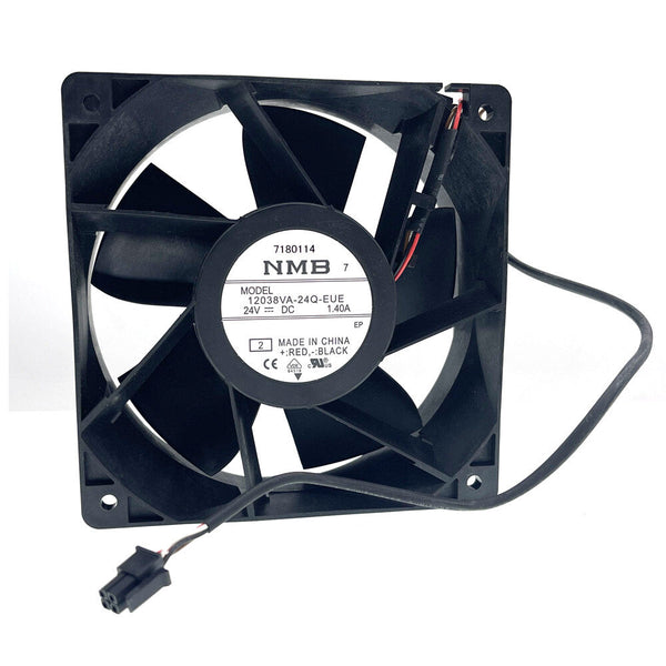 NMB 12038VA-24Q-EUE 24V 1.40A Cooling Fan 120X120X38mm Ball Bearing Server Fans