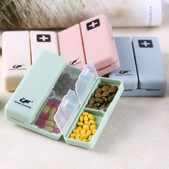 Foldable 7 Days Pill Case A Week Pill Box Tablet Storage Case Container