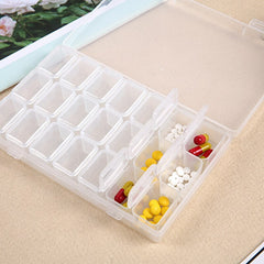 weekly 21-compartment pill box 3 times a day storage pill organizer