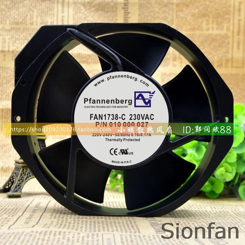 For FAN1738-C 230VAC 220V-240V instrument fan Pfannenberg fan