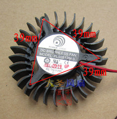 Power Logic PL50S12M 3 DC12V 0.24A 5510 5CM 55mm 55X55X10mm Cooling Fan