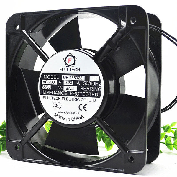 UF-155023 H Chassis Cabinet Cooling Fan AC 230V 0.23A 38/36W 150*150*50mm 2-wire
