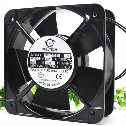 UF-155023 H Chassis Cabinet Cooling Fan AC 230V 0.23A 38/36W 150*150*50mm 2-wire