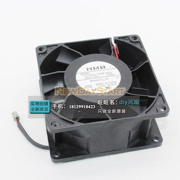 Original For 3115RL-05W-B60 DC24V 0.50A 80X80X38MM 2pin inverter cooling fan