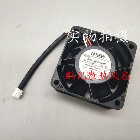 NMB 06025SA-24Q-BL 6025 6cm 24V 0.13A for Yaskawa bus drive cooling fan