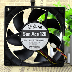 Sanyo 9G1212P4H051 fan 4pin 120*120*25mm 12V0.31A