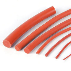 Red Solid Silicone Rubber Sealing Strip Round O Ring Cord Seal Gasket Dia 1-20mm