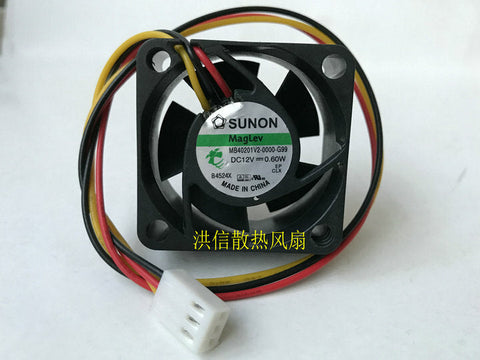 SUNON MB40201V2-0000-G99 40*40*20MM 4CM DC12V 0.6W 3wires Cooling Fan