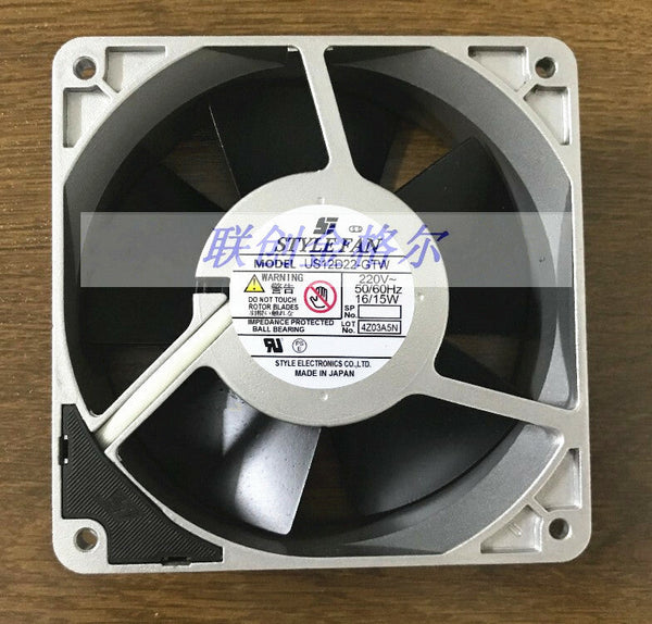 1PC STYLE FAN US12D22-GTW 220V 16/15W high temperature resistant cooling fan