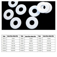 PTFE Flat Washers Sealing Gasket ID 6mm-325mm Shim High Temp / Oil Resistance