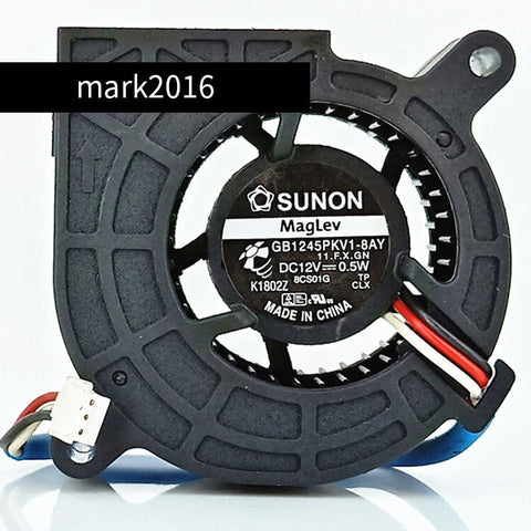 For SUNON GB1245PKV1-8AY 12V 0.5W 3-wire turbo projector silent fan