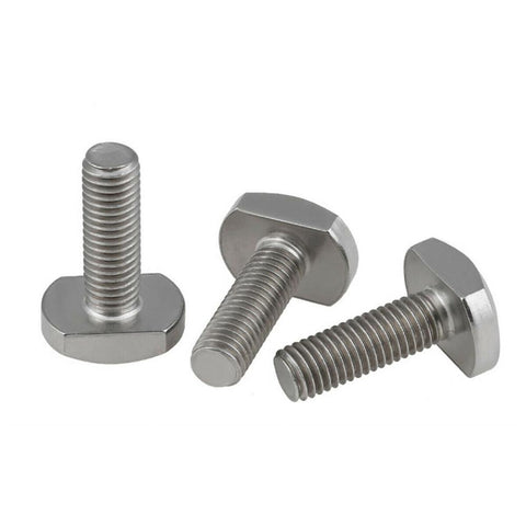 T Bolts M8*70mm Square Head Screws 304 Stanless Steel GB37 Hammer Head Bolts