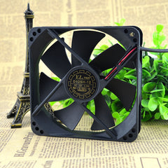 2pcsYate Loon D12SM-12 12V 0.30A 12025 12CM power supply fan