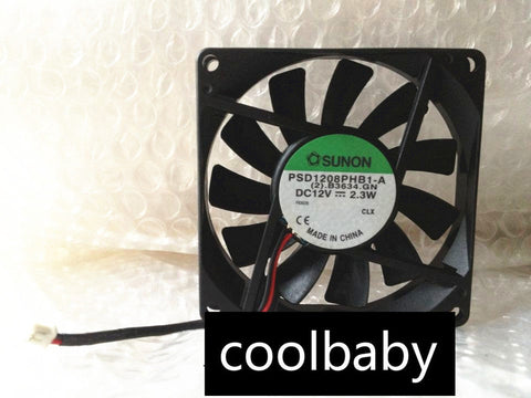 SUNON PSD1208PHB1-A fan 12V 6.72W 80*80*15mm 4pin PWM