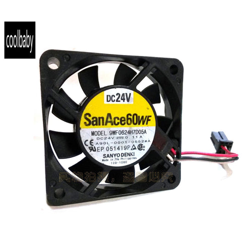 SanAce 60WF 9WF0624H7D05A For FANUC fan A90L-0001-0552#A DC24V ,0.11A