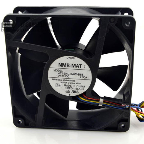 NMB-MAT 4715KL-04W-B86 12038 12V 2.50A fan