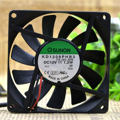 SUNON KD1208PHB3 8CM 8015 12V 1.2W Power Supply Motherboard Cooling Fan 2wires