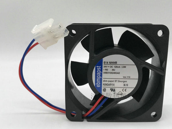 Cooling fan 6CM 6025 DC 24V 3.0W 614NHHR 2 Pin inverter fan drive fan