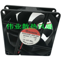 1PCS EE80252B1-0000-A99 fan 80*80*25mm 24V 1.8W 2pin