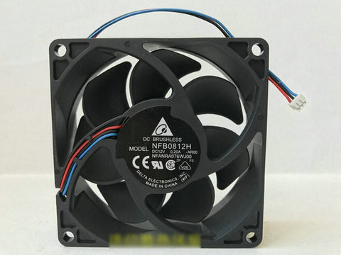 NFB0812H-AR00 DC 12V 0.20A 8025 80x80x25mm 8cm 3 PIN Cooling Fan