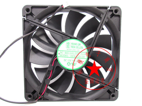 Yonglin 13525 DFB132512H 12V 3.0W 2-wire chassis gale volume cooling fan