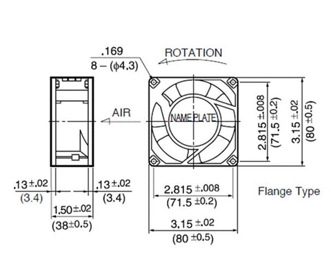 SNSHENG SA8038B2H AC220-240V 14W 0.11A 8CM 8038 cabinet silent fan