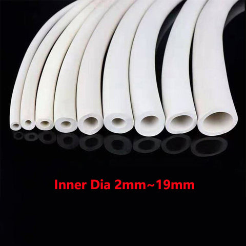 Dia 2mm~19mm White Rubber Vacuum Tube Laboratory Hose Pipe High Quality Inner