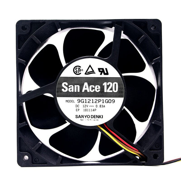 For SANYO 9G1212P1G04 San Ace 120mm 12cm 12038 DC 12V 0.83A Case Cooling Fan