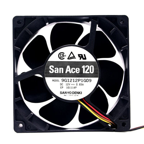 For SANYO 9G1212P1G04 San Ace 120mm 12cm 12038 DC 12V 0.83A Case Cooling Fan