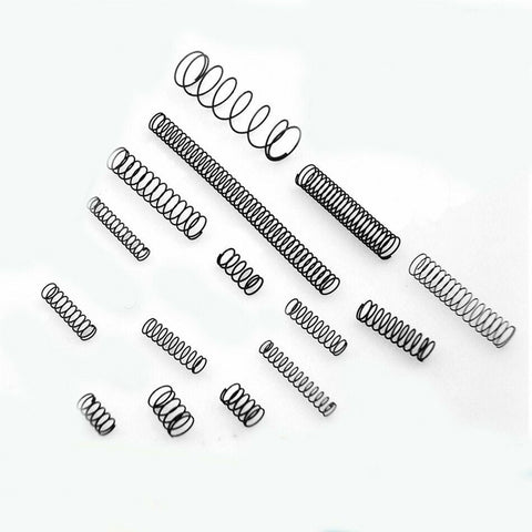 Wire Dia.0.3mm-0.5mm OD 2mm-10mm Small Springs Compression Spring Steel 10pcs