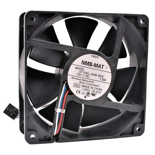 NMB 4715KL-04W-B56 12038 120x120x38mm DC 12V 1.30A 4-wire cooling fan