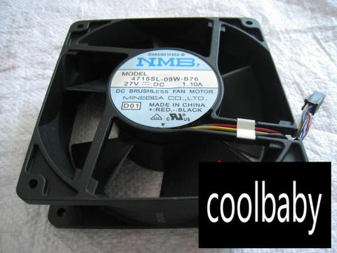NMB 4715SL-09W-B76 Fan 120*120*38mm 4pin 27V 1.10A