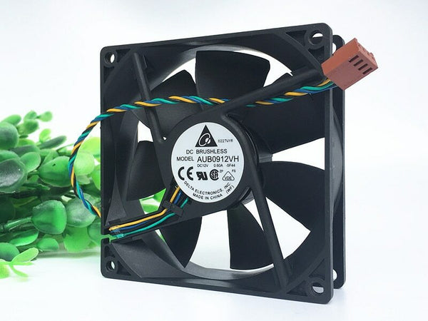 Original DELTA AUB0912VH 9025 DC 12V 0.60A 90*90*25MM 4-wire PWM Cooling Fan