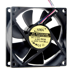 For ADDA AD0812UB-A7BGL S DC 12V 0.26A 4-wire 80x80x25mm Server Cooling Fan