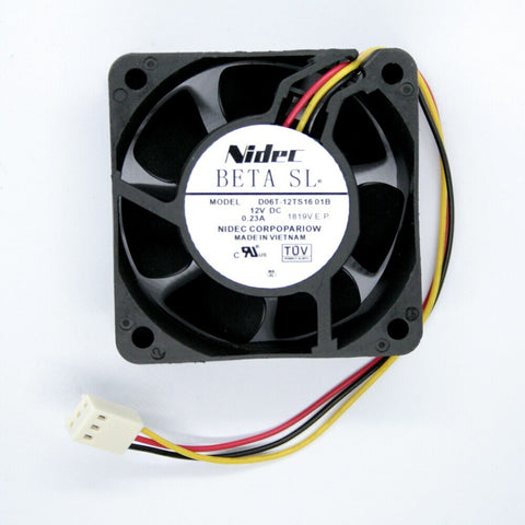 original D06T-12TS16 01B 6025 DC 12V 0.23A 6cm 3-pin cooling fan