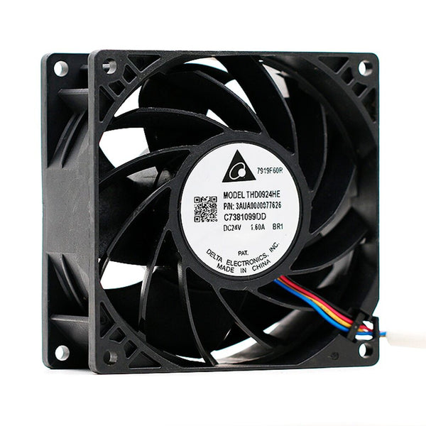 Delta THD0924HE DC 24V 1.60A 92X92X38mm 9238 Inverter 4-wire server Cooling Fan