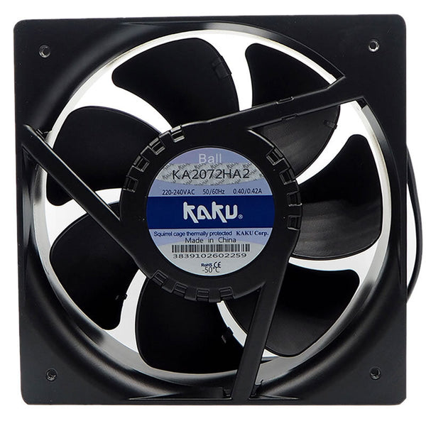Kaku KA2072HA2 220-240VAC 208*208*72mm axial Fan 2wire AC Cooling Fan 0.38-0.50A