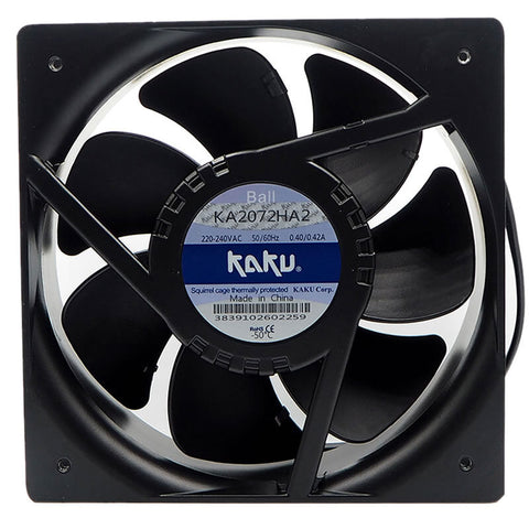 Kaku KA2072HA2 220-240VAC 208*208*72mm axial Fan 2wire AC Cooling Fan 0.38-0.50A