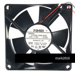 NMB Cooling 8CM 8032 DC24V 0.25A 3112KL-05W-B50 2pin Cooling Fan