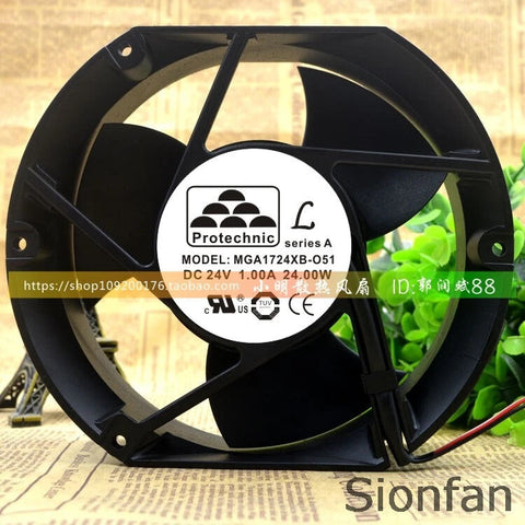 For MGA1724XB-O51 Taiwan Yongli 24V 1.0A 17251 17CM Cooling Fan