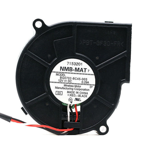 NMB BG0702-BC45-00S 12V 0.29A 7025 7CM 3-pin cooling turbofan blower