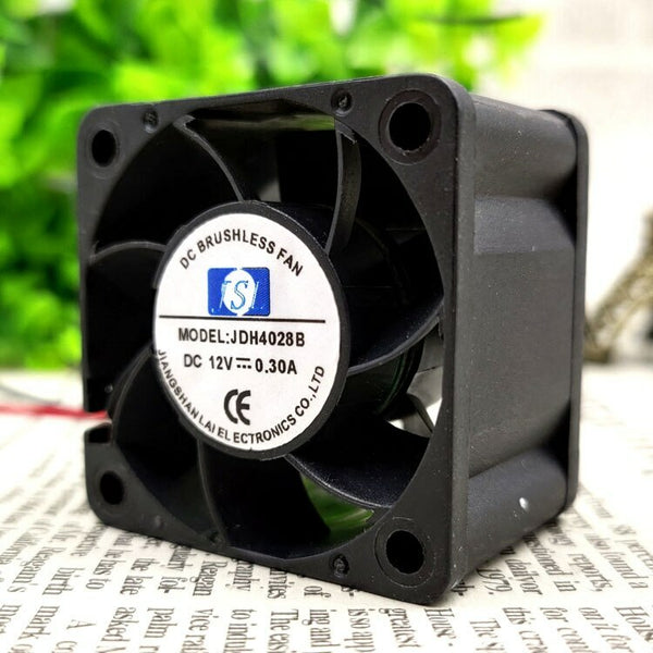 JSL JDH4028B 4028 12V 0.30A 4CM DOUBLE BALL SUPER QUIET COOLING FAN 2wires